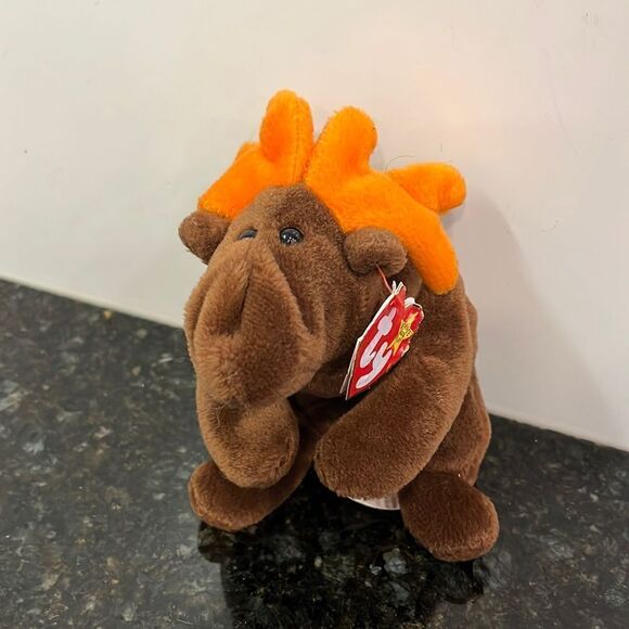 Chocolate the Moose Beanie Babies Vintage TY 1993 with Original Tags - Picture 1 of 12